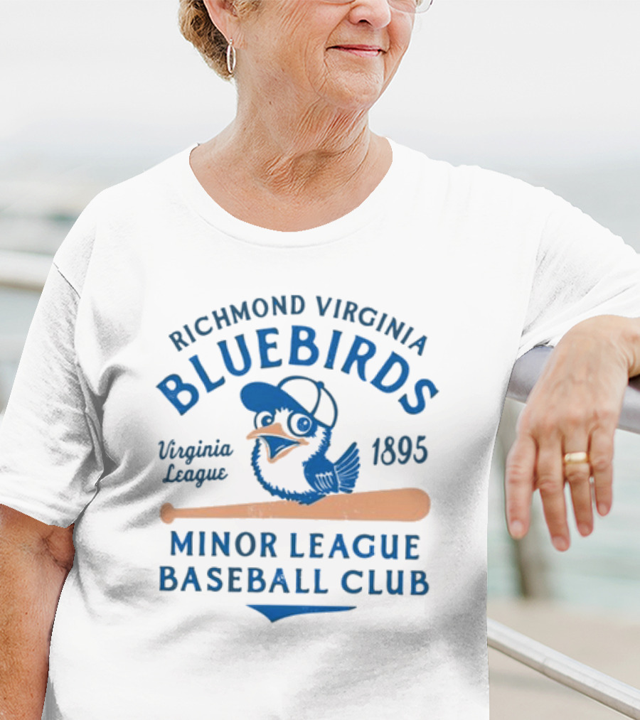 Richmond Virginia Bluebirds 1895 Minor League Baseball Club Virginia League T-Shirt