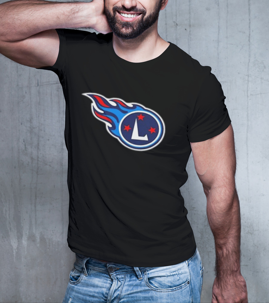 Tennessee L'S Football Flames Stars T-Shirt