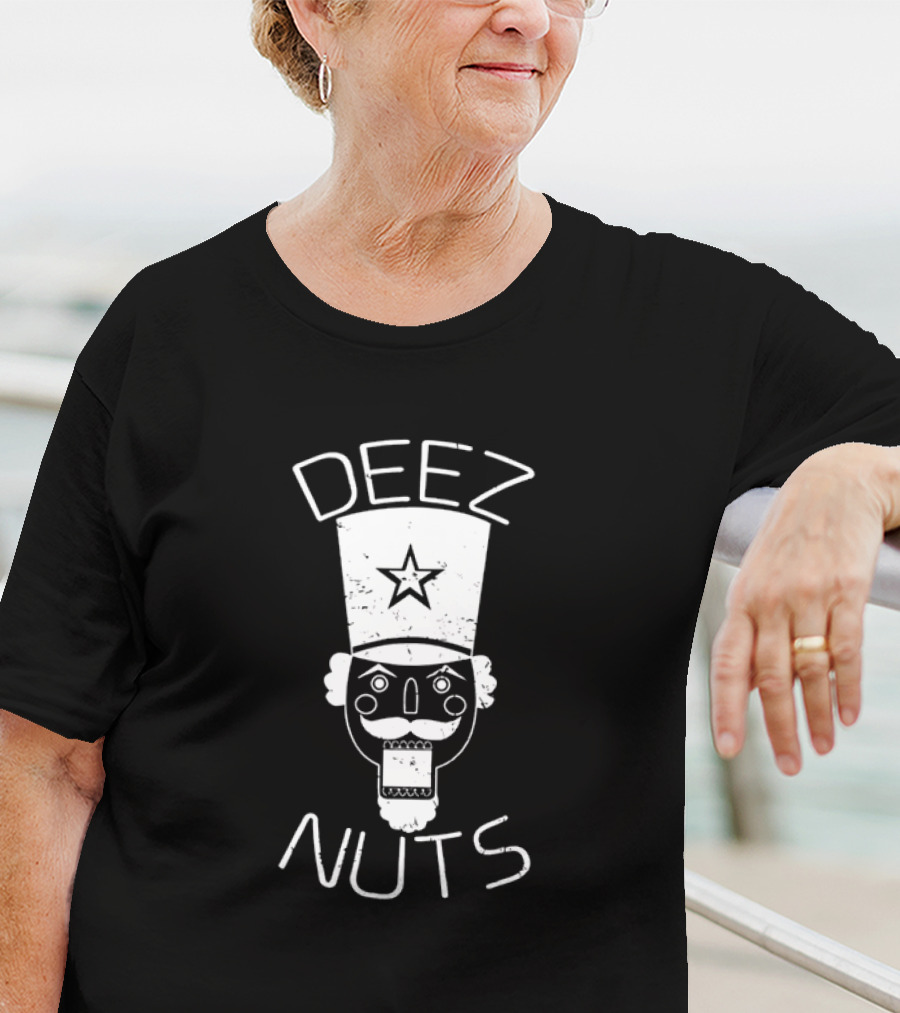 Christmas Nutcracker Deez Nuts Xmas Star Hat T-Shirt