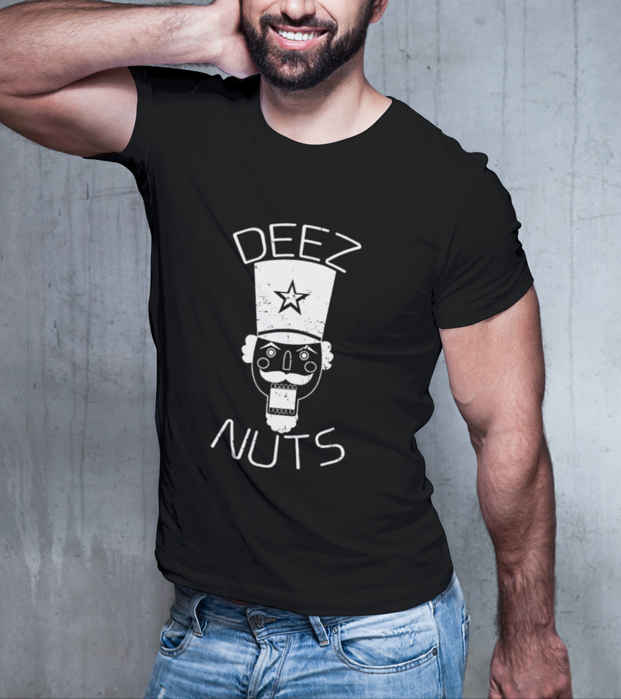 Christmas Nutcracker Deez Nuts Xmas Star Hat T-Shirt