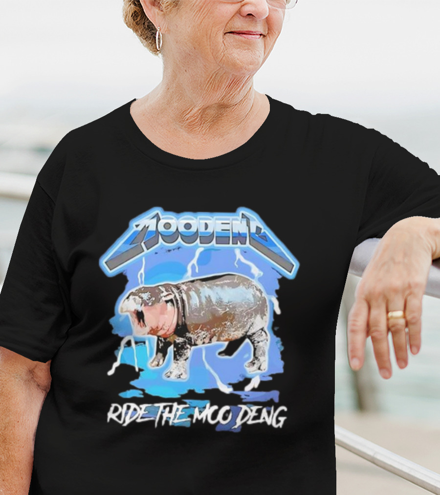 Moo Deng Ride The Moo Deng Electric Hippo T-Shirt