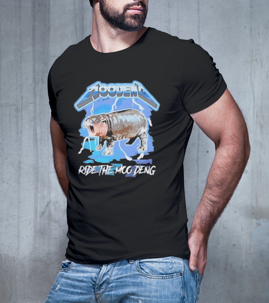 Moo Deng Ride The Moo Deng Electric Hippo T-Shirt