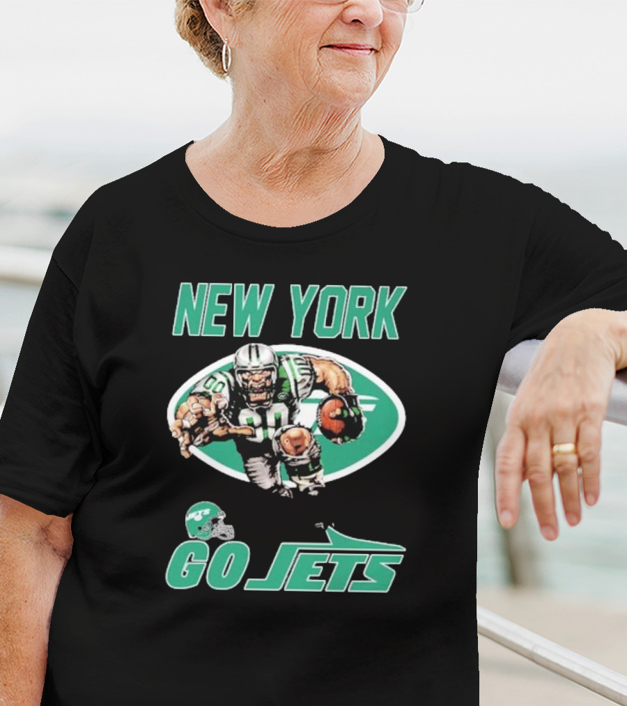 New York Jets Football Player Mascot Go Jets T-Shirt