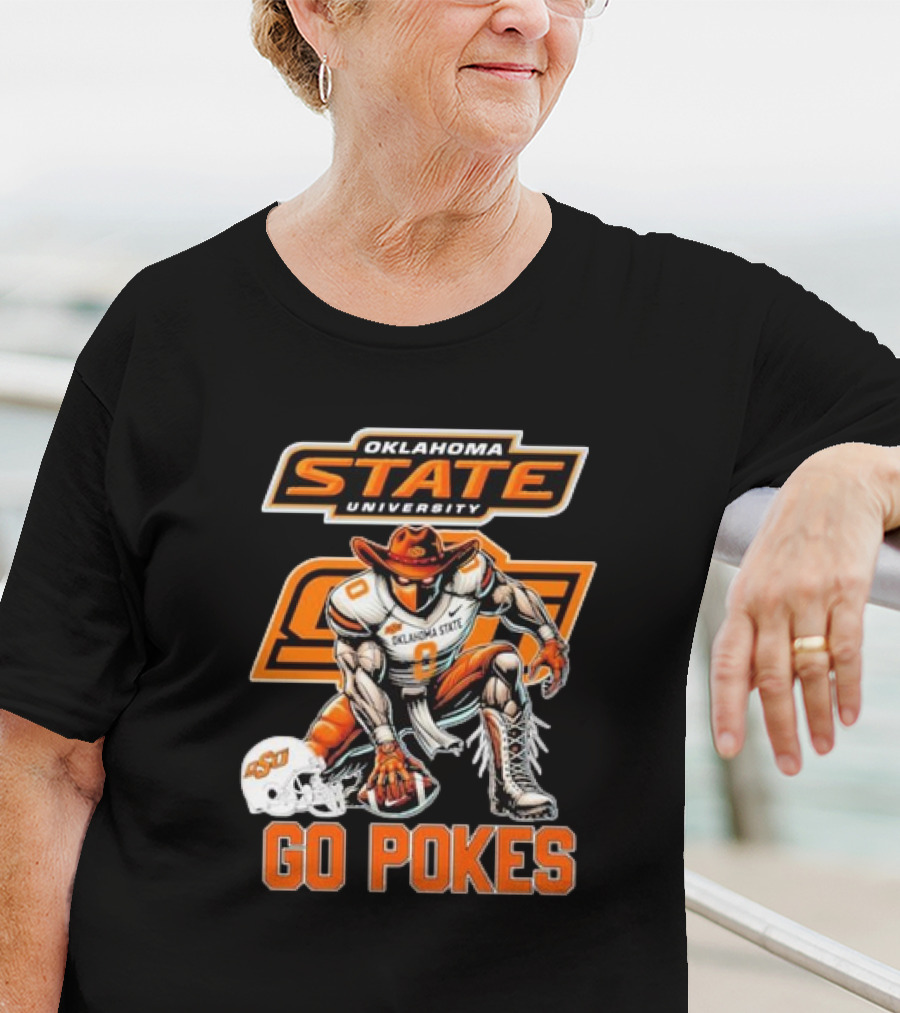 Oklahoma State University Cowboy Football Go Pokes OSU Mascot T-Shirt