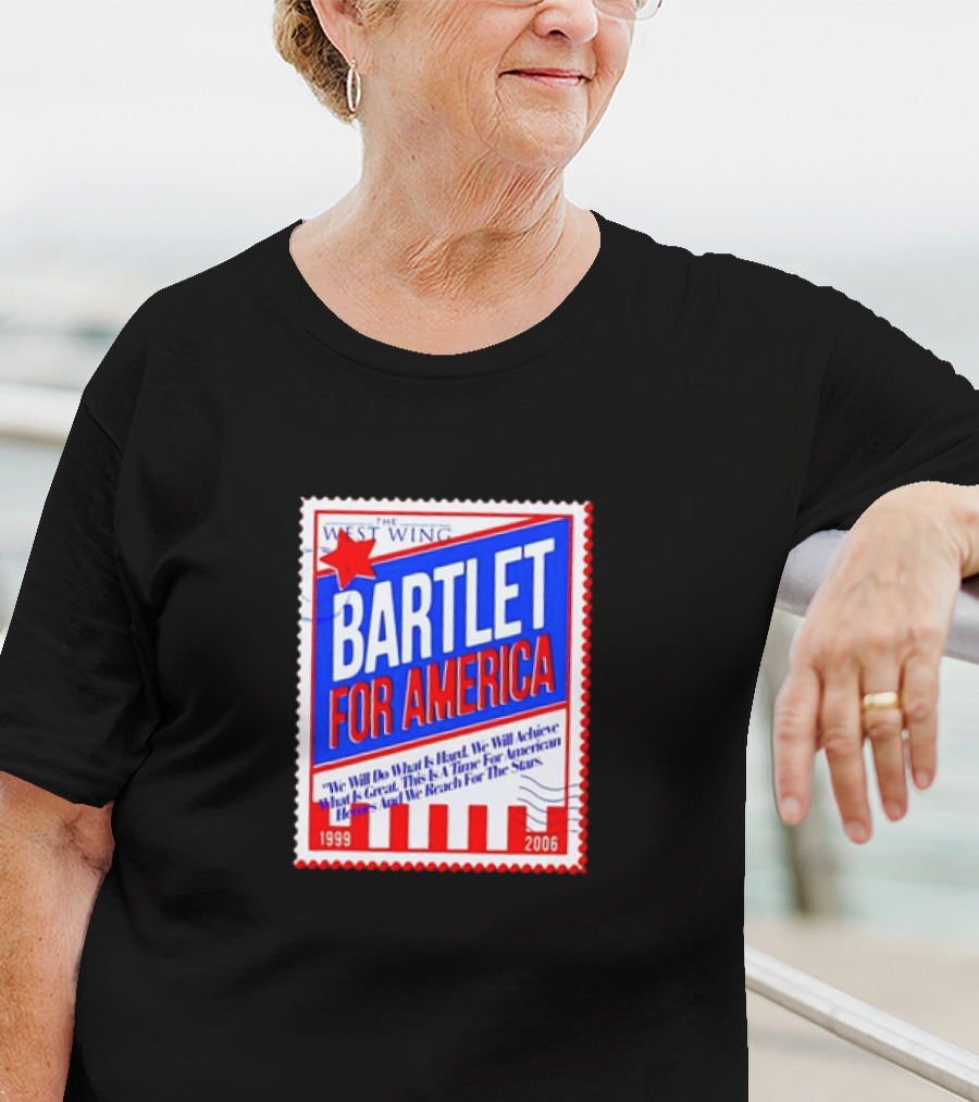 Bartlet For America 1999-2006 Stamp With West Wing T-Shirt
