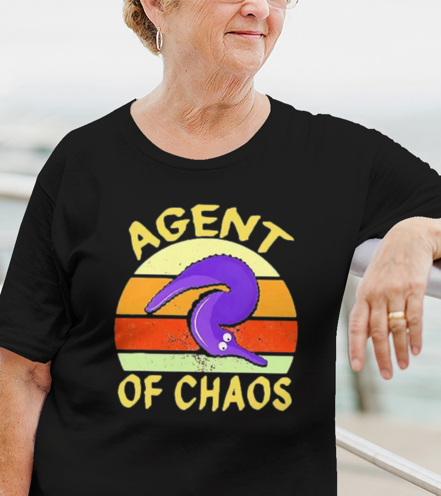 Agent Of Chaos Worm On String Retro T-Shirt