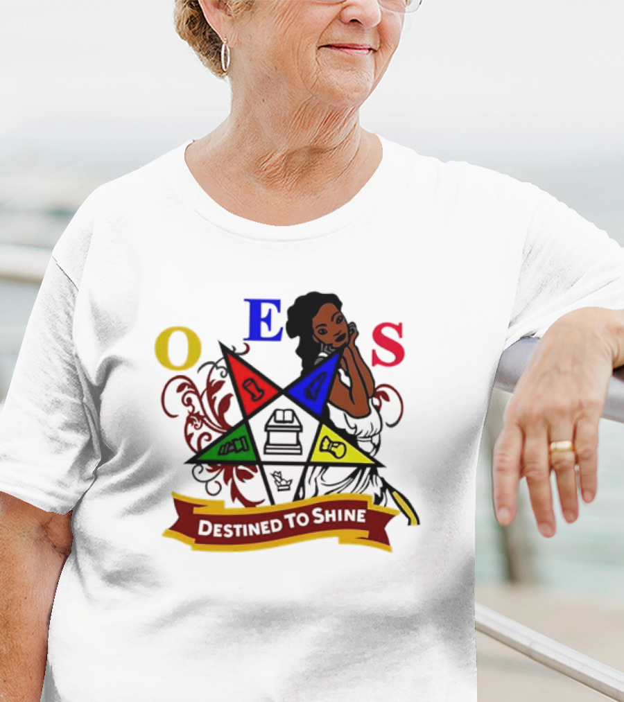 OES Eastern Star Destined To Shine Cartoon T-Shirt
