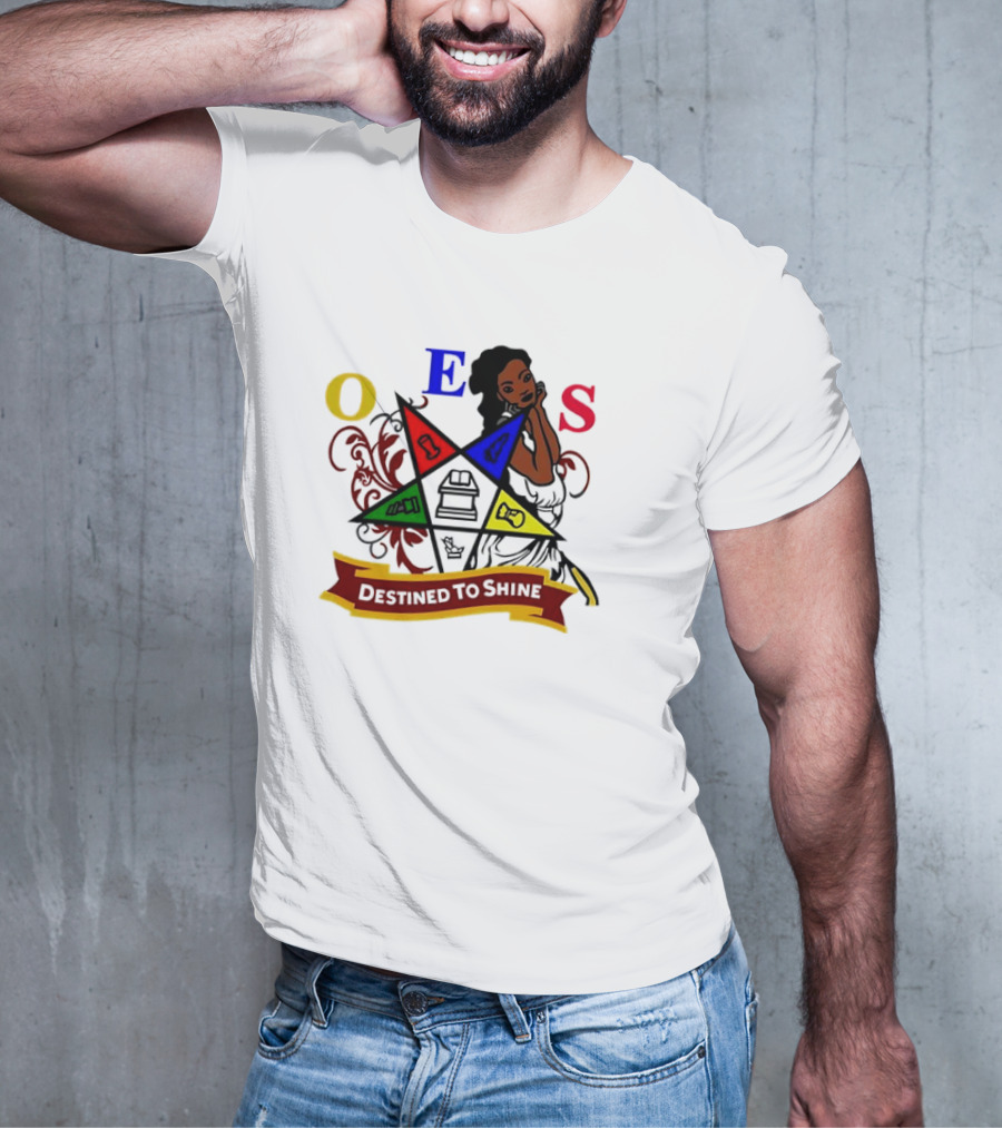 OES Eastern Star Destined To Shine Cartoon T-Shirt