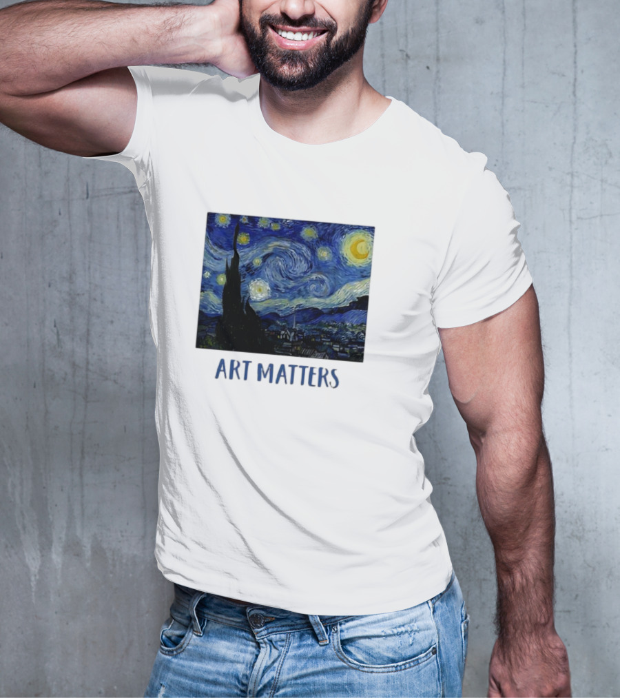 Starry Night Vincent Van Gogh Art Matters Iconic T-Shirt