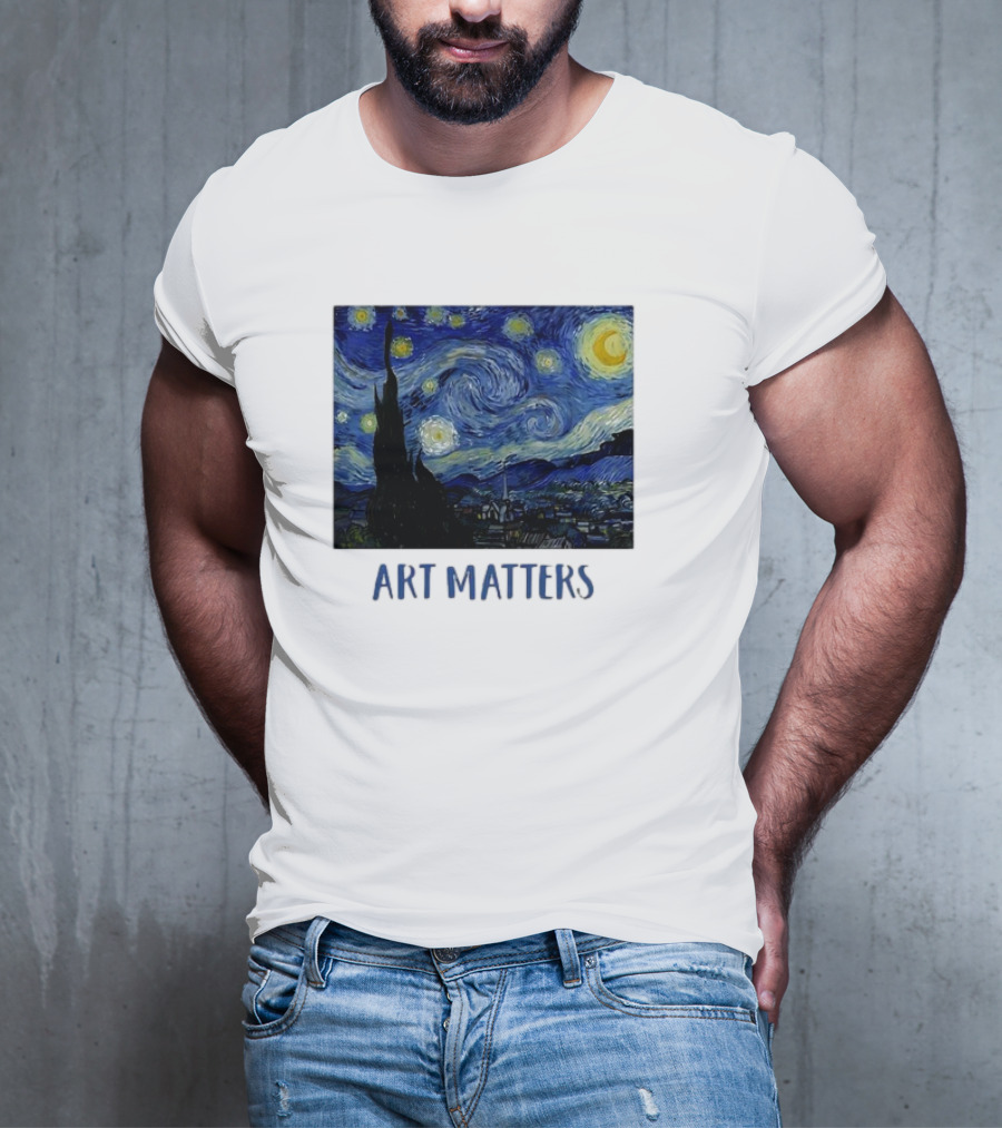 Starry Night Vincent Van Gogh Art Matters Iconic T-Shirt
