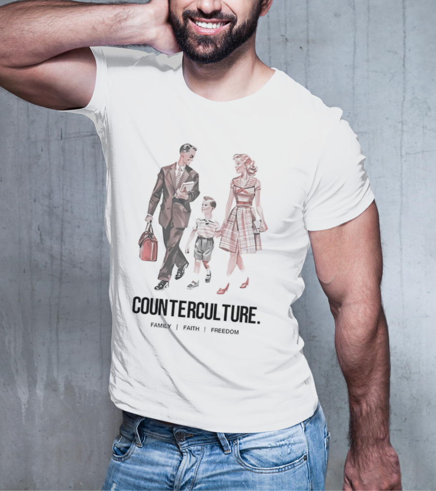 Counterculture Family Faith Freedom T-Shirt