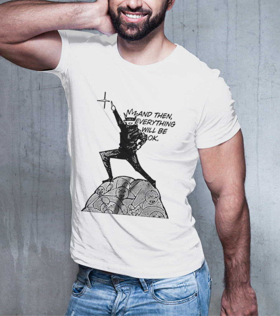 Gojo Satoru And Then Everything Will Be OK Manga Pose T-Shirt