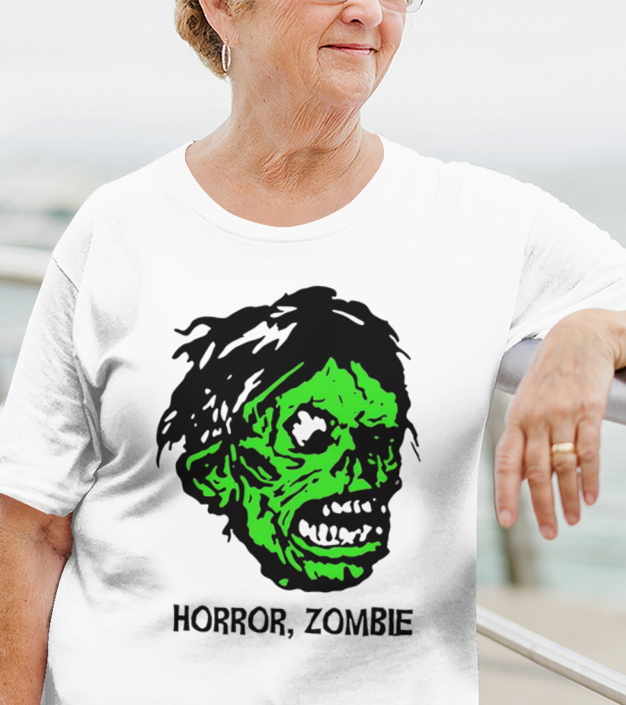 Kirk Hammett Horror Zombie Green Face T-Shirt