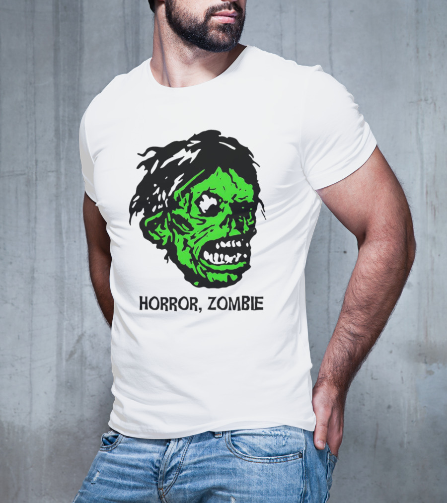 Kirk Hammett Horror Zombie Green Face T-Shirt