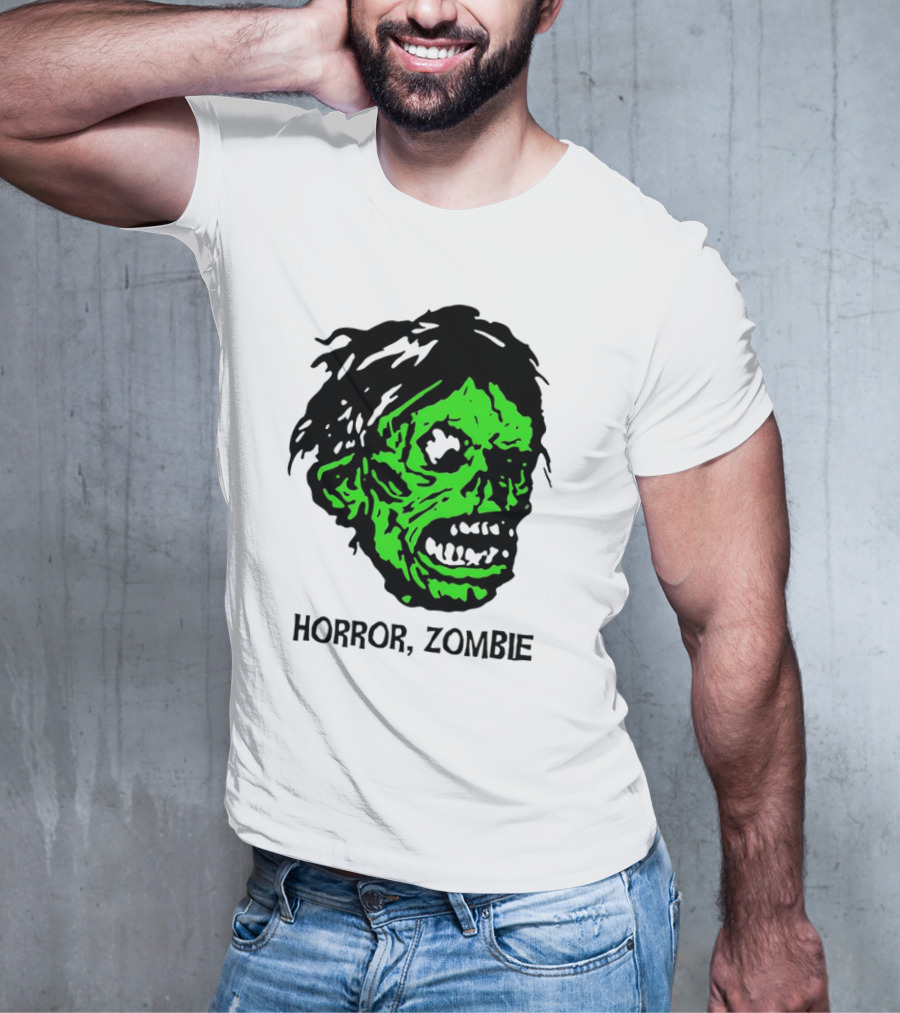 Kirk Hammett Horror Zombie Green Face T-Shirt