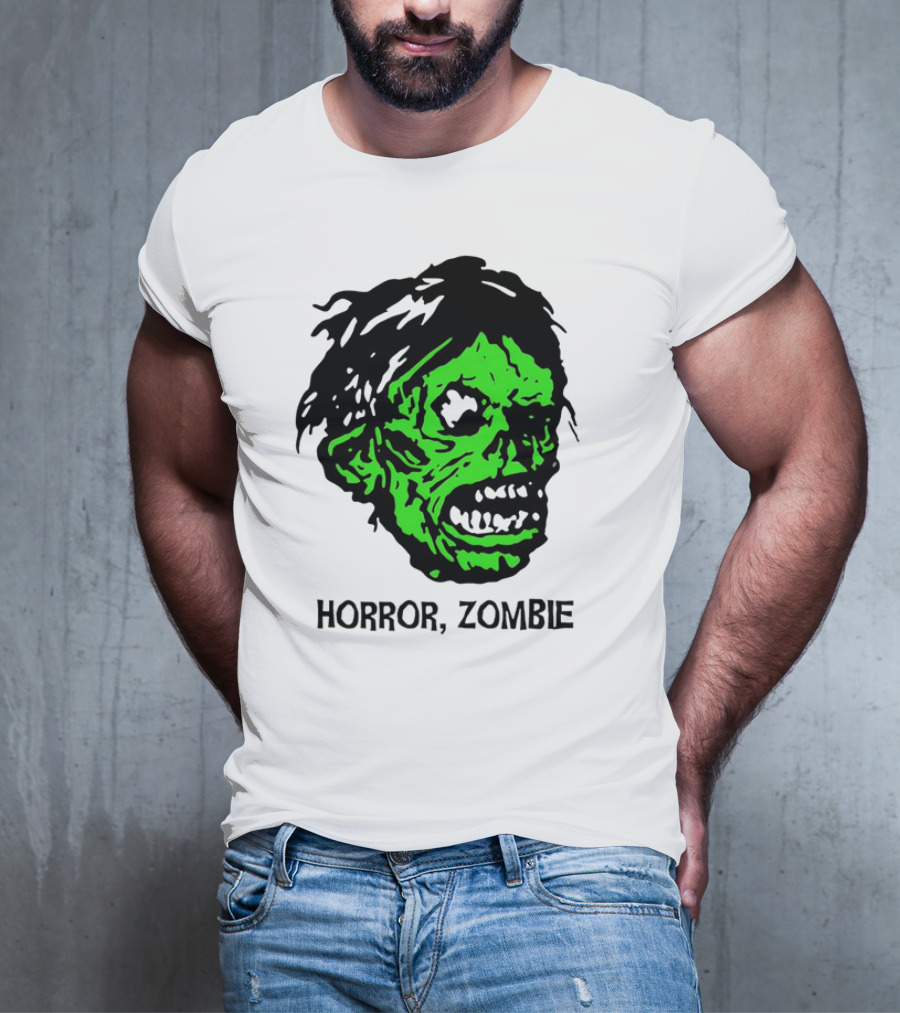 Kirk Hammett Horror Zombie Green Face T-Shirt