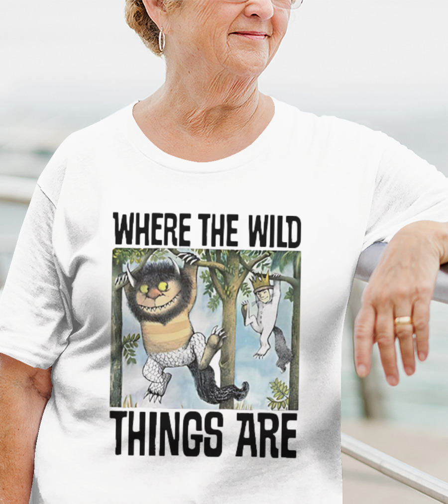 Where The Wild Things Are Moishe Sketch Hanging In Trees T-Shirt