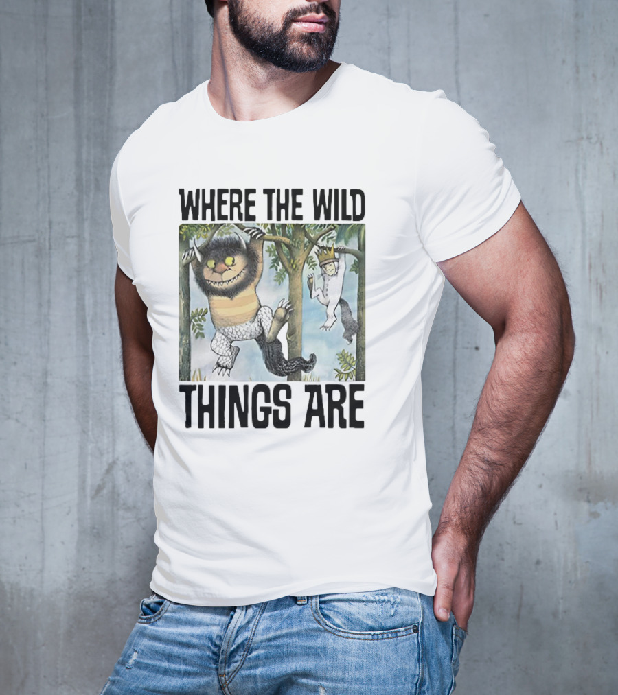Where The Wild Things Are Moishe Sketch Hanging In Trees T-Shirt