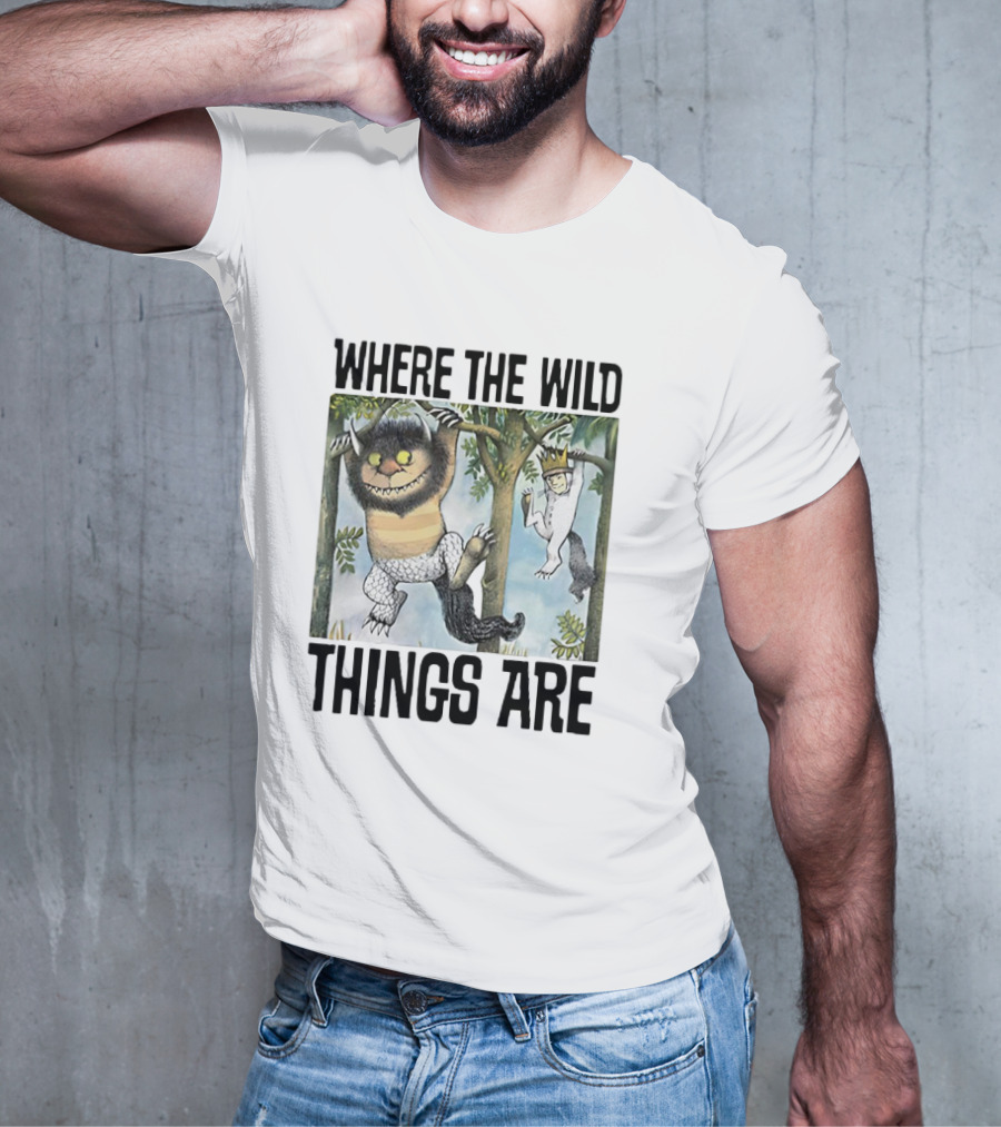 Where The Wild Things Are Moishe Sketch Hanging In Trees T-Shirt