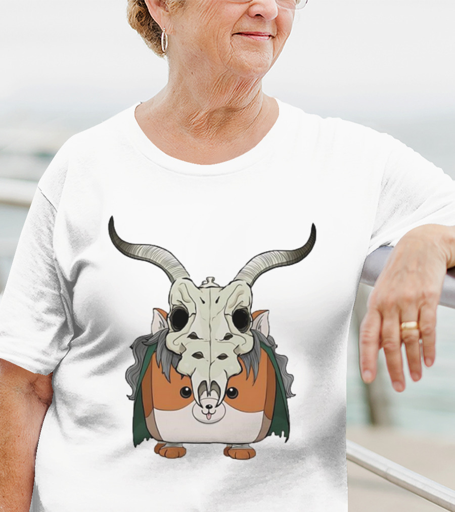 Slay With Cheeks Classic Hamster In Goat Skull Mask T-Shirt