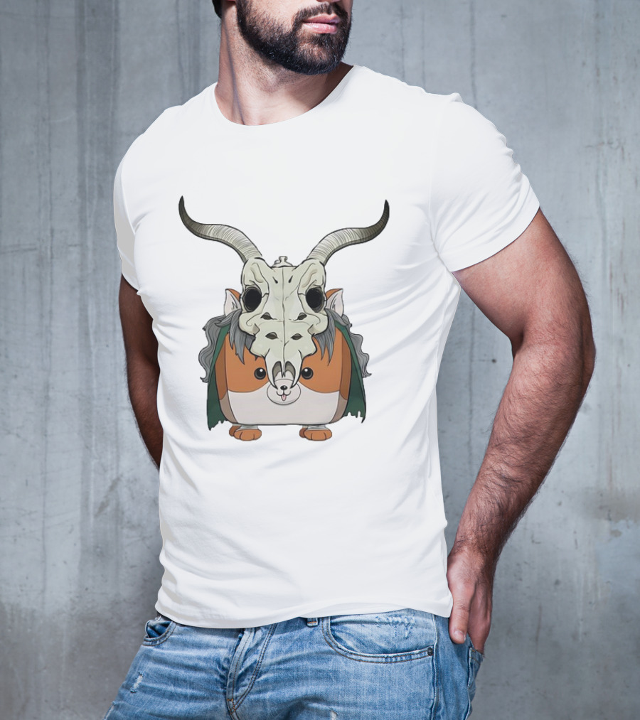 Slay With Cheeks Classic Hamster In Goat Skull Mask T-Shirt