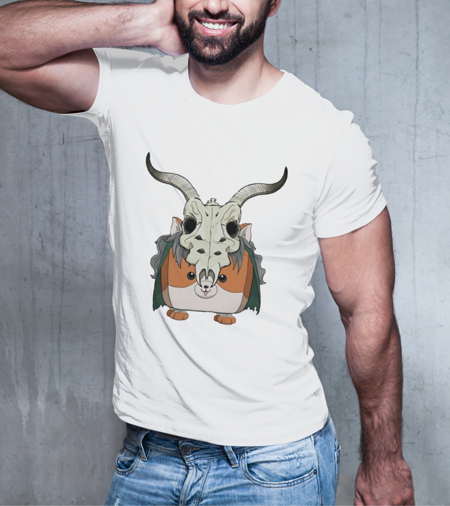 Slay With Cheeks Classic Hamster In Goat Skull Mask T-Shirt