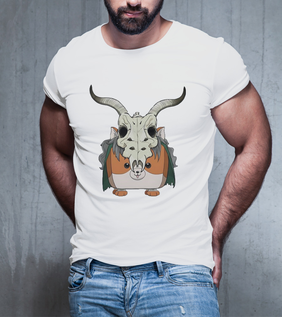 Slay With Cheeks Classic Hamster In Goat Skull Mask T-Shirt