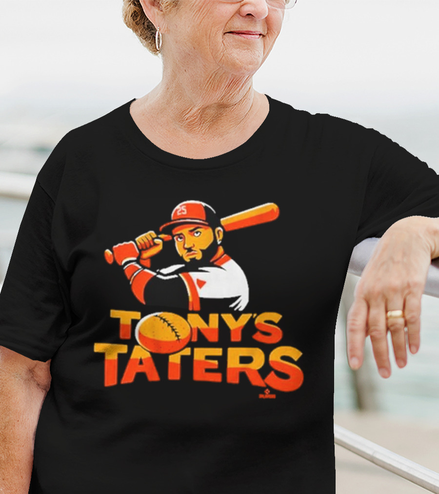 Baltimore Orioles Tony's Taters Anthony Santander Birdland Baseball T-Shirt