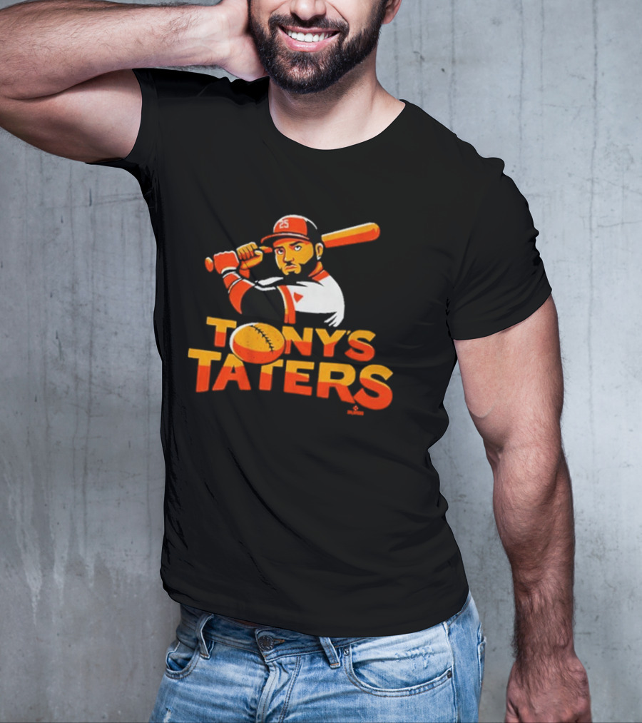 Baltimore Orioles Tony's Taters Anthony Santander Birdland Baseball T-Shirt