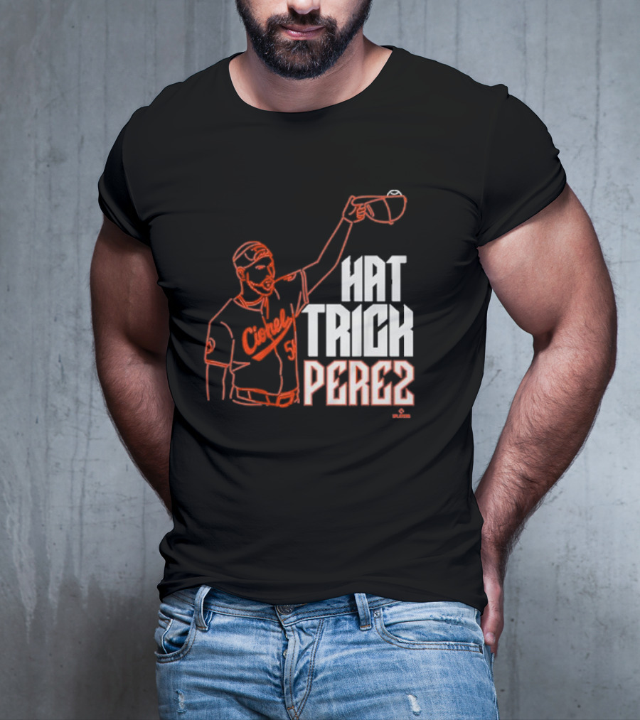 Baltimore Orioles Cionel Perez Hat Trick Perez Player T-Shirt