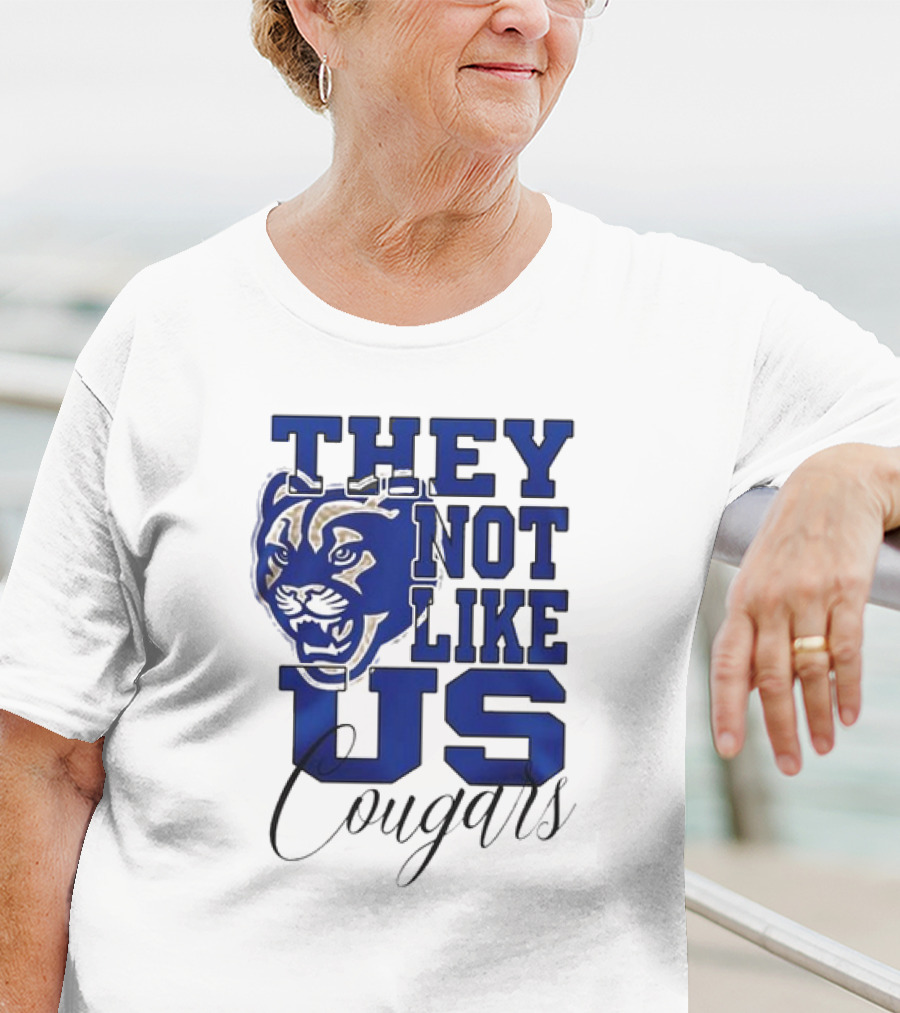 BYU Cougars They Not Like Us Cougars Football Team T-Shirt