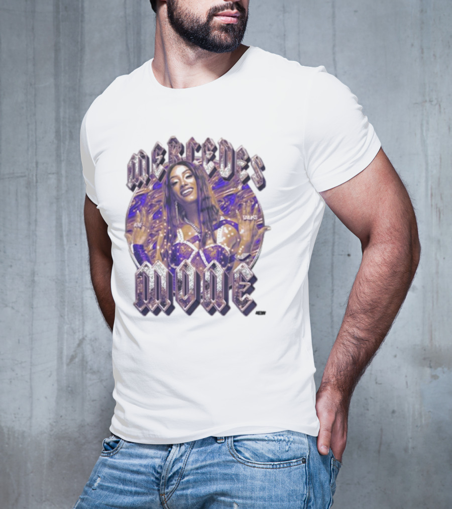 Mercedés Moné Moné Maker In Glamorous Purple Attire T-Shirt