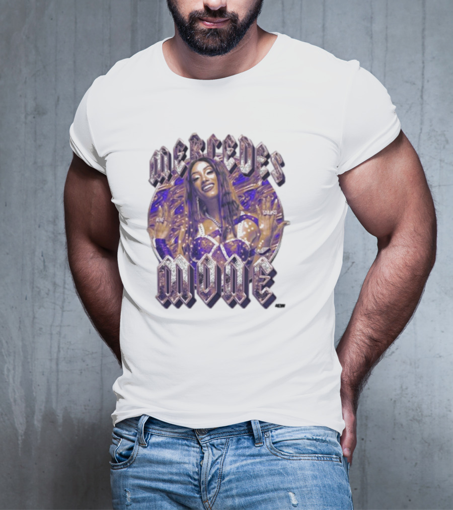 Mercedés Moné Moné Maker In Glamorous Purple Attire T-Shirt
