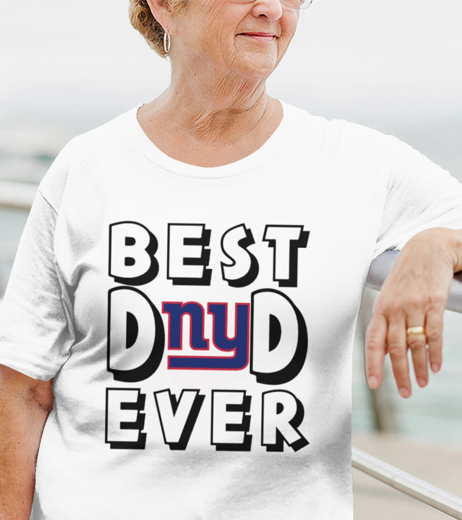 Best Dad Ever New York Giants NFL Football T-Shirt