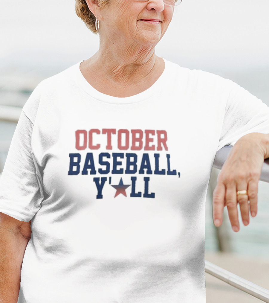 Houston Astros October Baseball Y'all Star T-Shirt