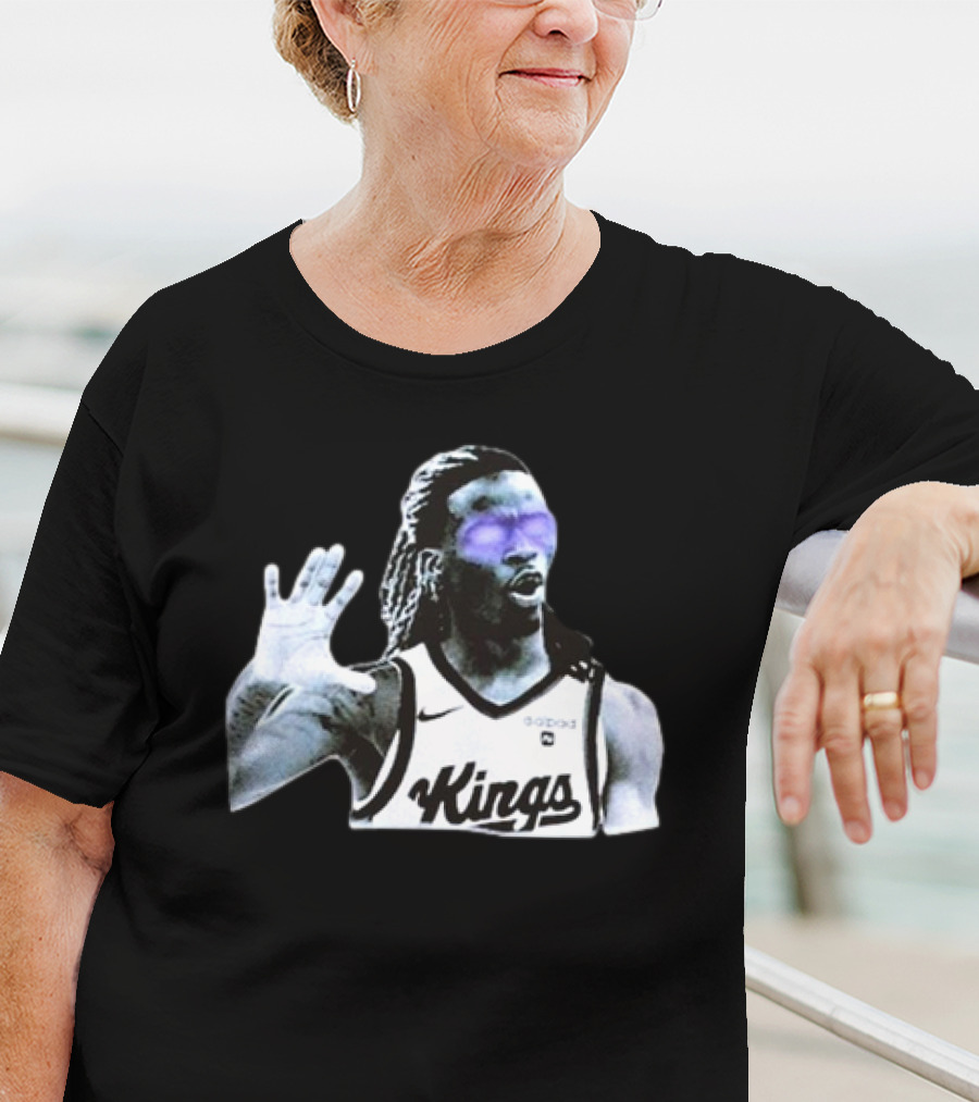 Keon Ellis Sacramento Kings Dark Basketball Player T-Shirt