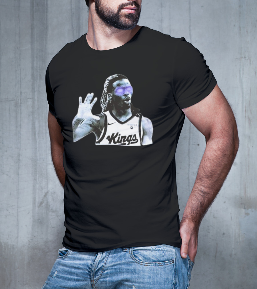 Keon Ellis Sacramento Kings Dark Basketball Player T-Shirt