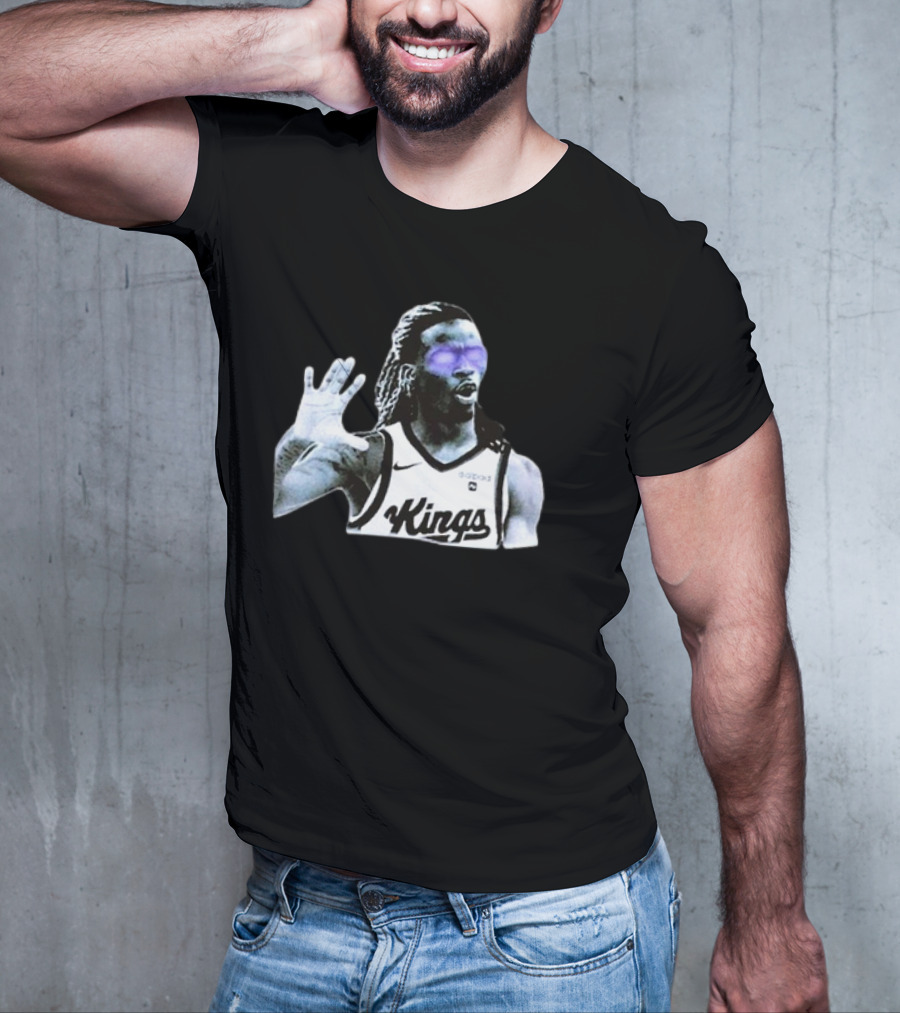 Keon Ellis Sacramento Kings Dark Basketball Player T-Shirt