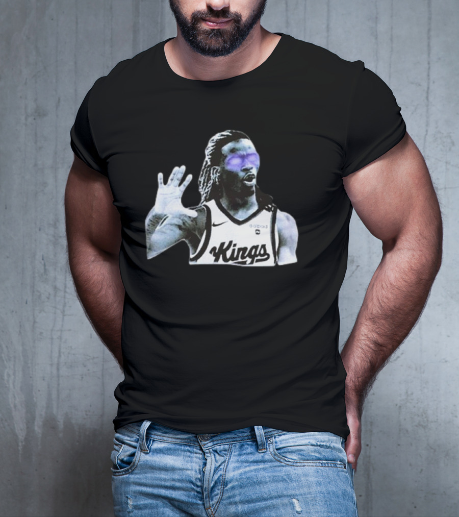 Keon Ellis Sacramento Kings Dark Basketball Player T-Shirt
