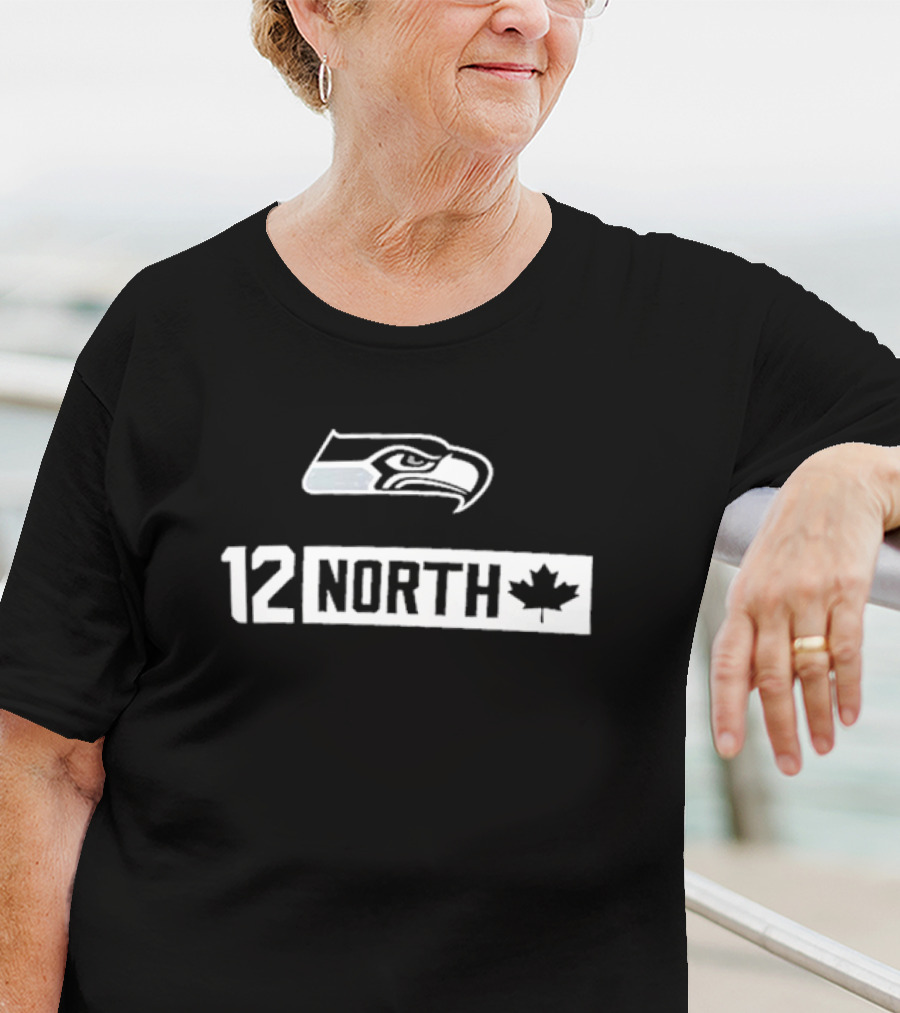 Seattle Seahawks 12 North Canadian Fans T-Shirt
