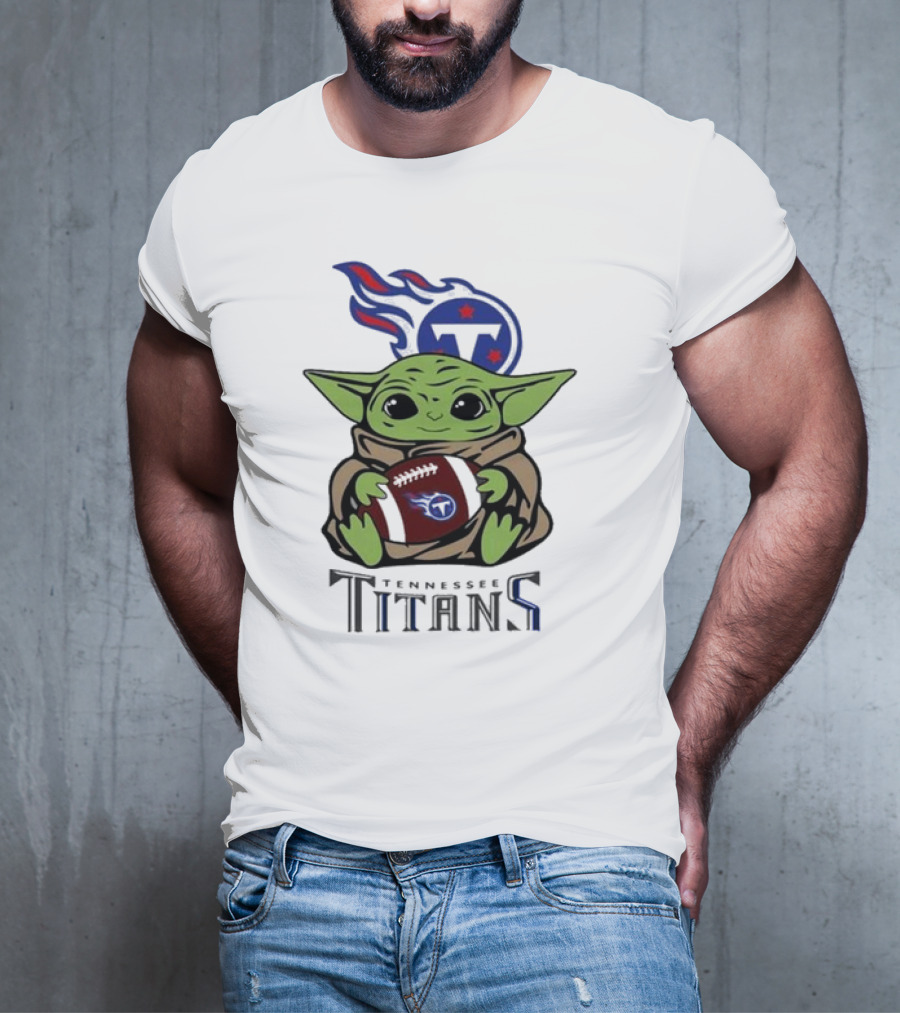 Baby Yoda Star Wars Tennessee Titans NFL Football Season T-Shirt