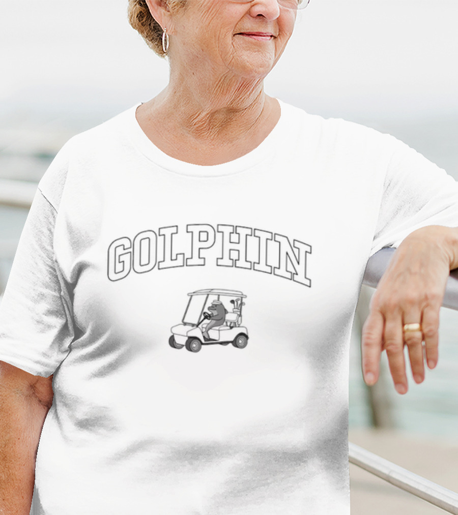 Golphin Golf Cart Cartoon Ryder T-Shirt