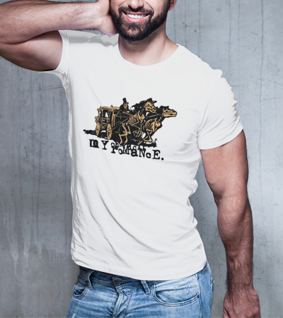 My Chemical Romance Skeleton Horse Hearse Carriage T-Shirt