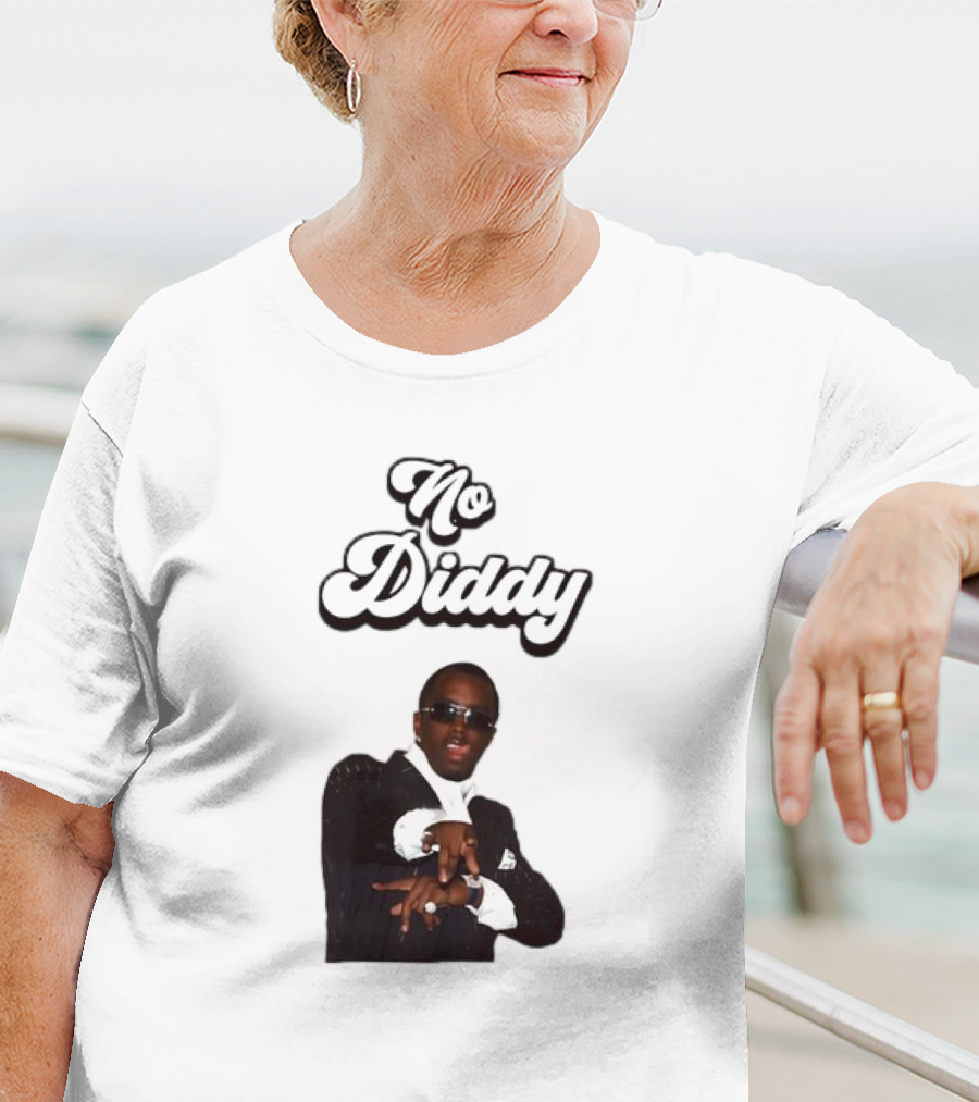 No Diddy Tongue Out Diddy Parody Sunglasses Swagger T-Shirt