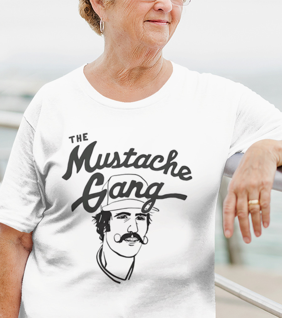 The Mustache Gang Baseball Mustache Icon T-Shirt