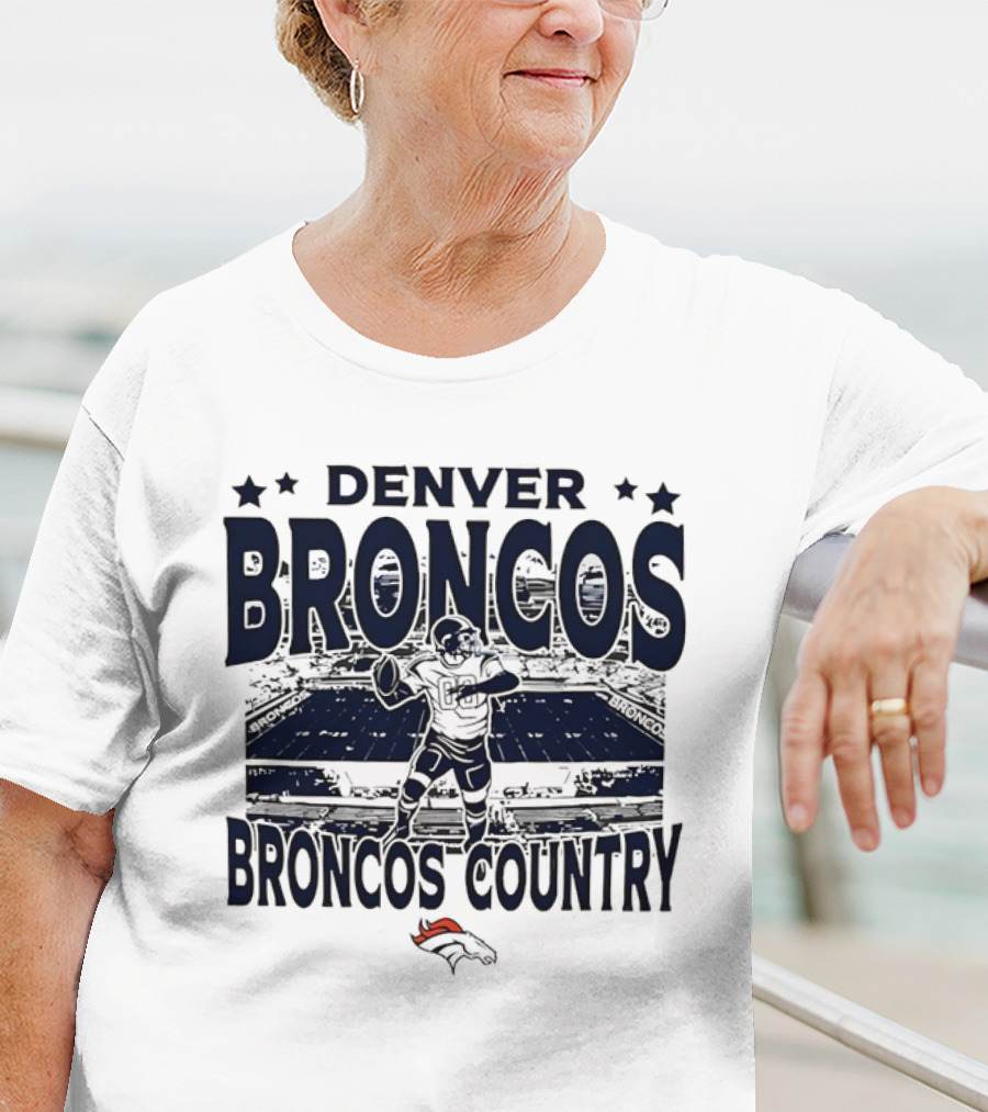 DENVER BRONCOS BRONCOS COUNTRY STADIUM FOOTBALL PLAYER T-Shirt