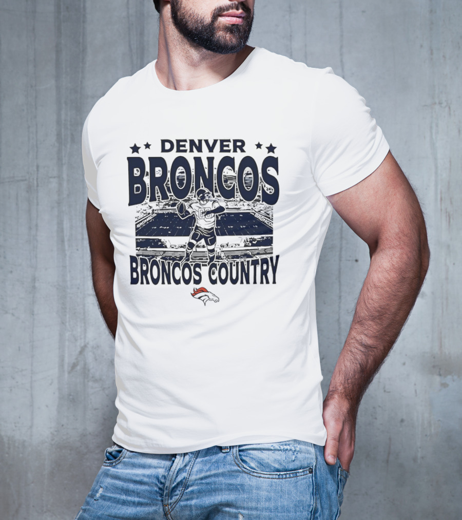 DENVER BRONCOS BRONCOS COUNTRY STADIUM FOOTBALL PLAYER T-Shirt