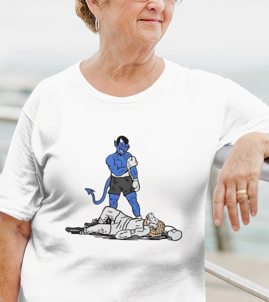 Duke Blue Devils Knockout North Carolina Tar Heels Rivalry Showdown T-Shirt