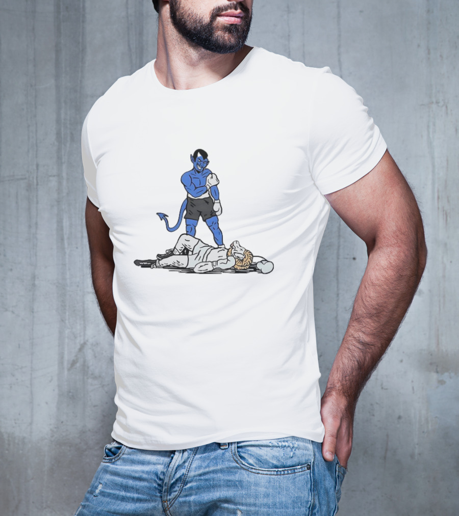 Duke Blue Devils Knockout North Carolina Tar Heels Rivalry Showdown T-Shirt