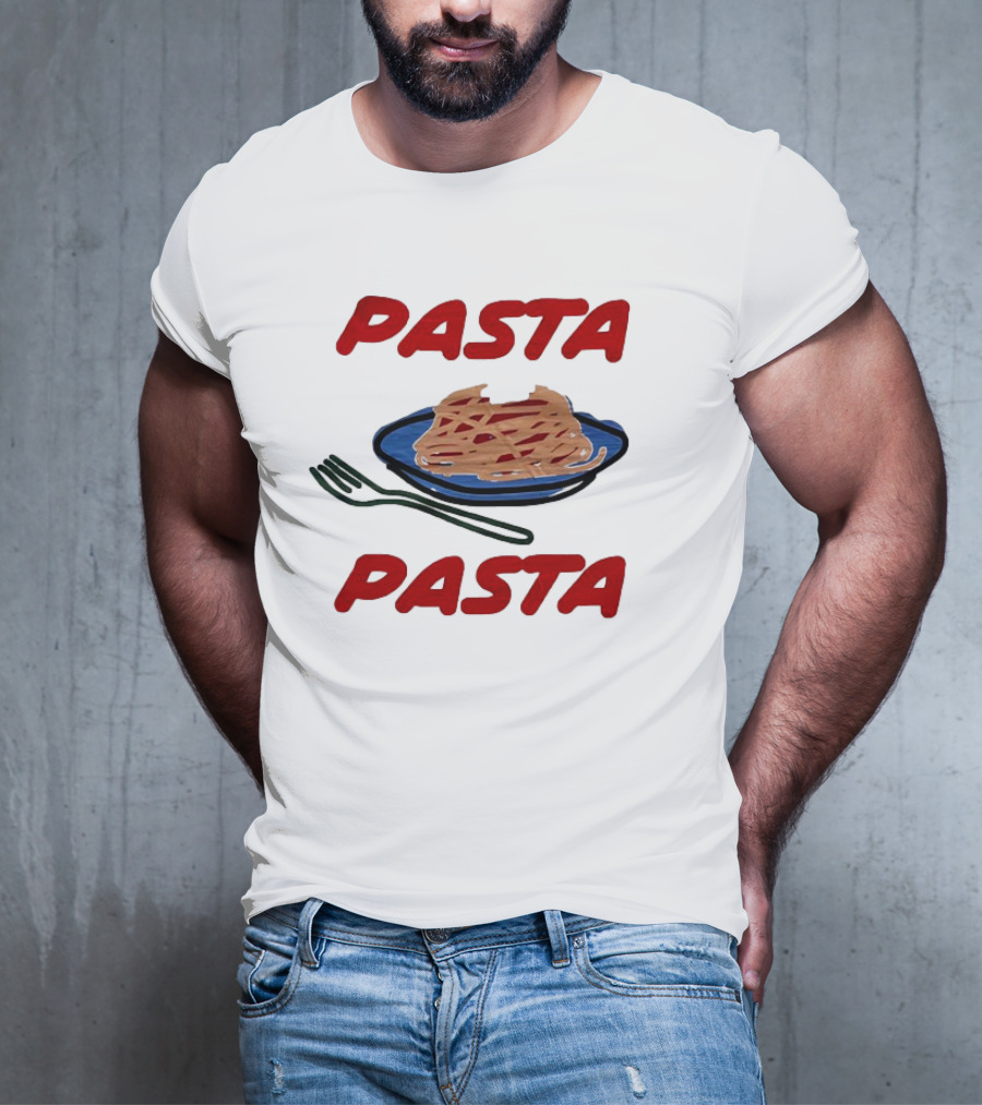Pasta Pasta Retro Fork Plate T-Shirt